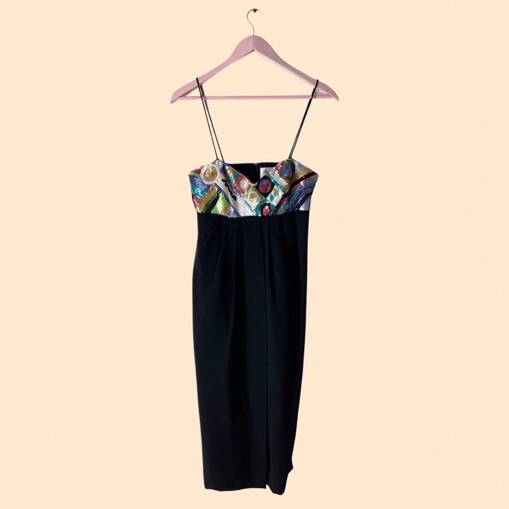 Rickie Freeman for Teri Jon Vintage Sequin Nites Dress Size 4